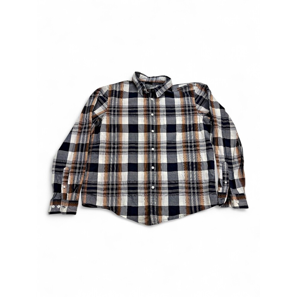 L.L. Bean Men's Plaid Button-Front Dress Shirt L